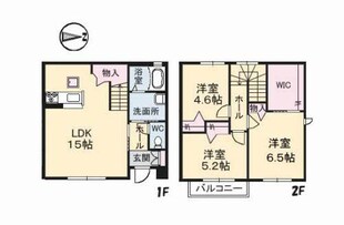 コンフォート B棟の物件間取画像